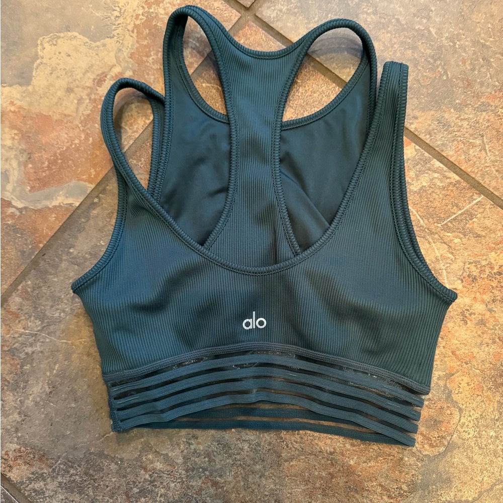 ALO Yoga Teal Sports Bra